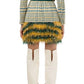 Chic Tartan Ecoleather Belted Dress