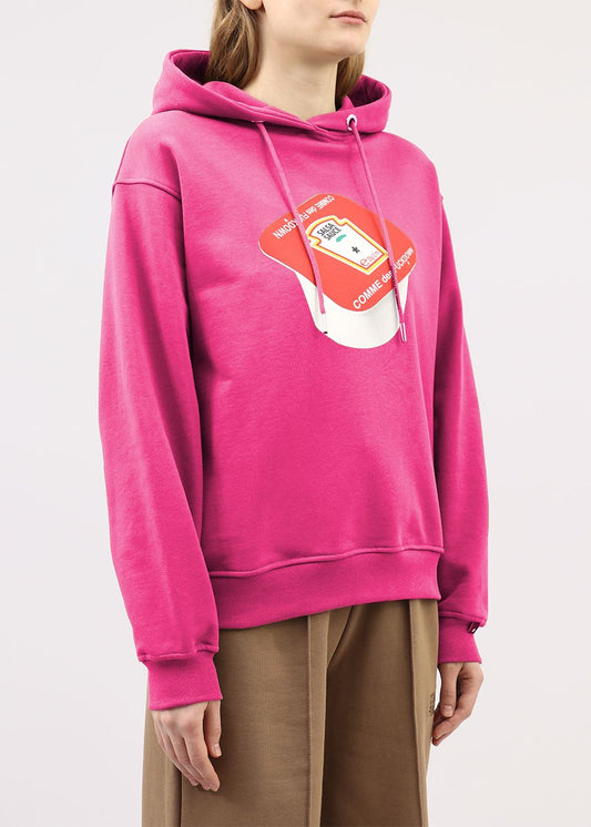 Vibrant Fuchsia Hooded Sweatshirt for Women