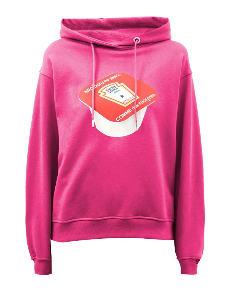 Vibrant Fuchsia Hooded Sweatshirt for Women