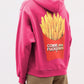 Vibrant Fuchsia Hooded Sweatshirt for Women