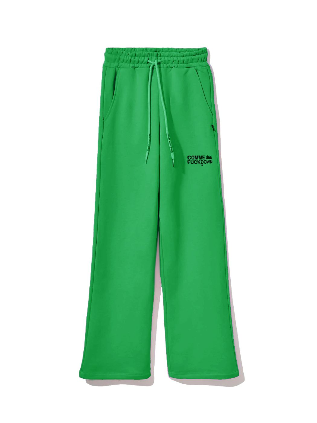 Elevated Green Palazzo Sweatpants