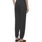 Chic Gray Logo Print Drawstring Tracksuit Trousers