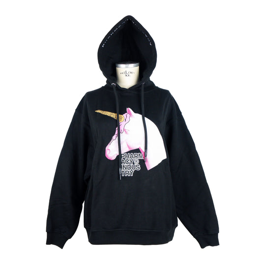 Chic Hooded Sweatshirt with Artistic Front Print