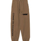 Chic Brown Cotton Sweatpants with Unique Print