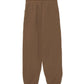 Chic Brown Cotton Sweatpants with Unique Print