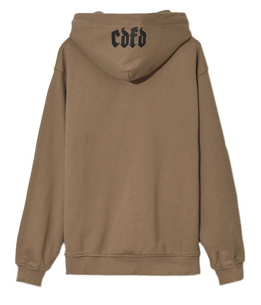 Chic Embroidered Cotton Hooded Sweatshirt