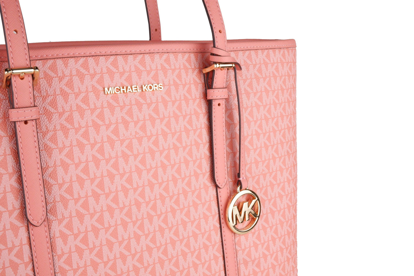 Elegant Pink Leather Shopper Tote for Refined Style