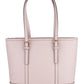 Chic Pink Leather Shoulder Shopper