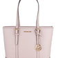 Chic Pink Leather Shoulder Shopper