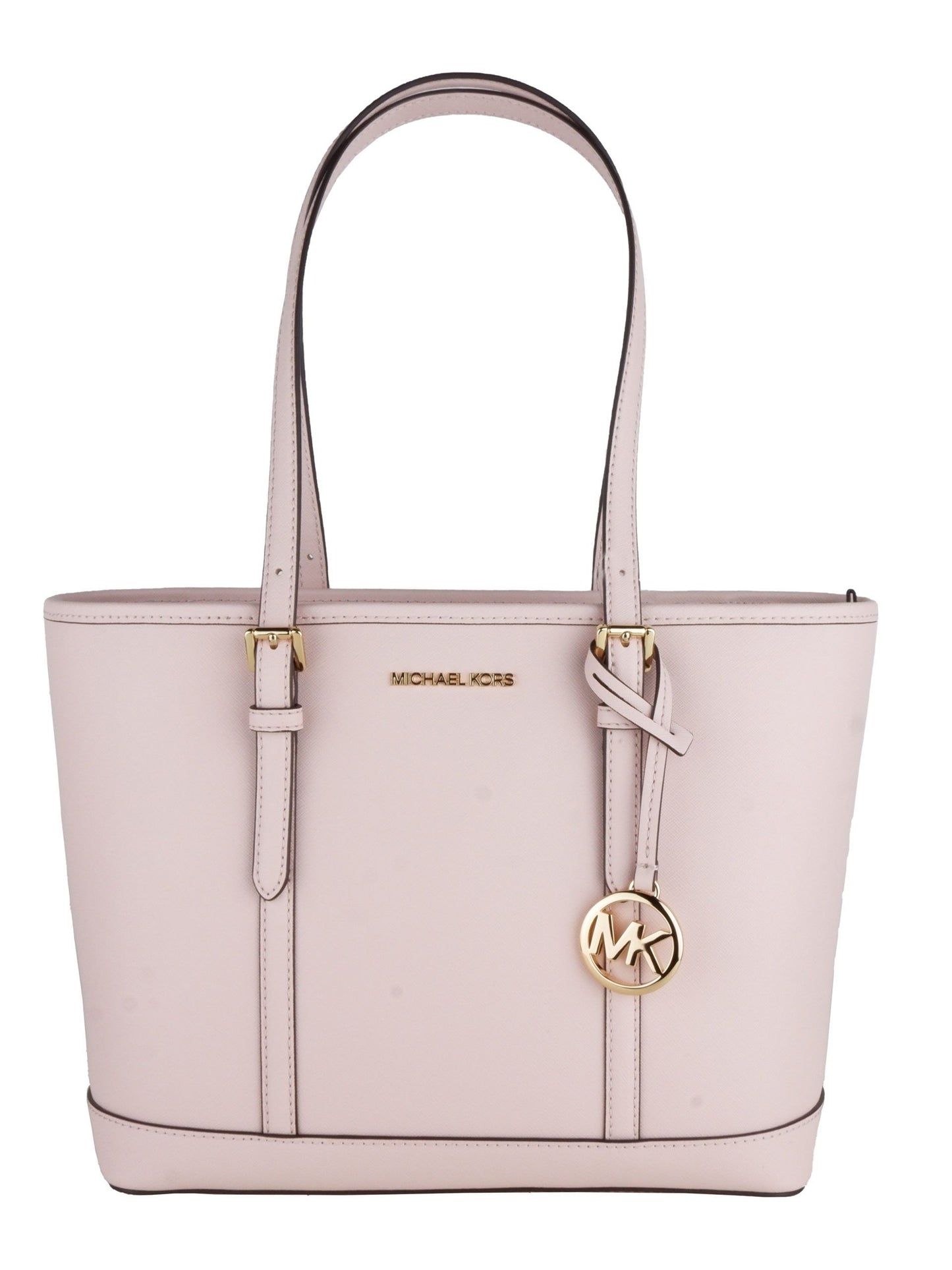 Chic Pink Leather Shoulder Shopper