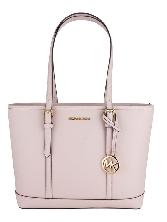 Chic Pink Leather Shoulder Shopper