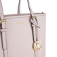 Chic Pink Leather Shoulder Shopper