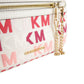 Chic White Crossbody Bag with Pink & Red Accents