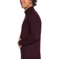 Burgundy Wool-Cashmere Blend High-Collar Cardigan