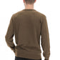 Elegant Wool-Cashmere Blend Crew Neck Sweater