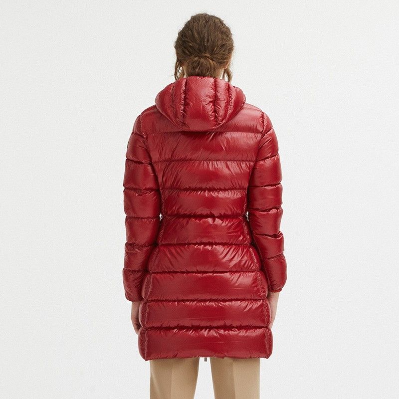 Reversible Goose Down Long Jacket in Pink