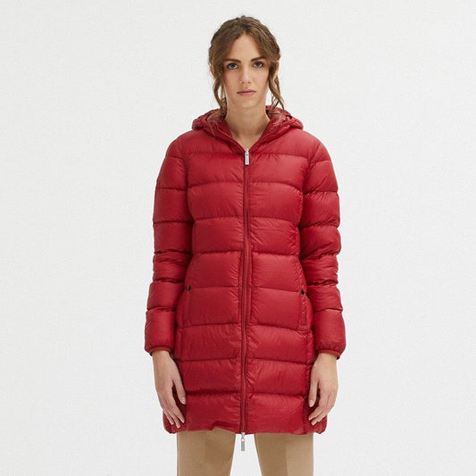 Reversible Goose Down Long Jacket in Pink