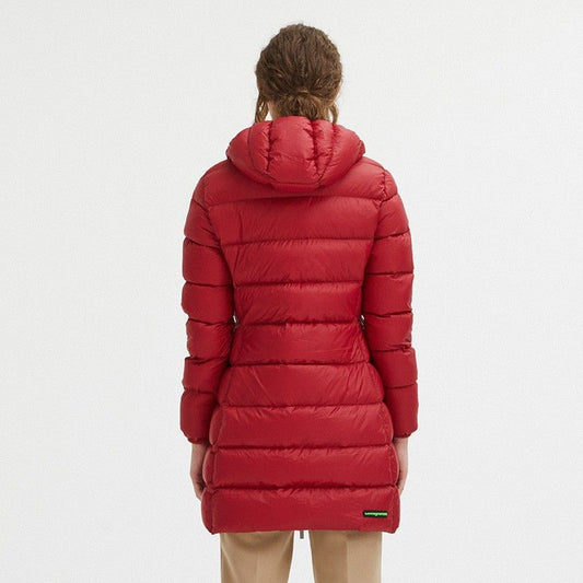 Reversible Goose Down Long Jacket in Pink