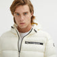 Elegant White Hooded Down Jacket