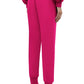 Vibrant Fuchsia Logo Embroidered Sweatpants