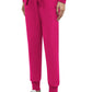 Vibrant Fuchsia Logo Embroidered Sweatpants