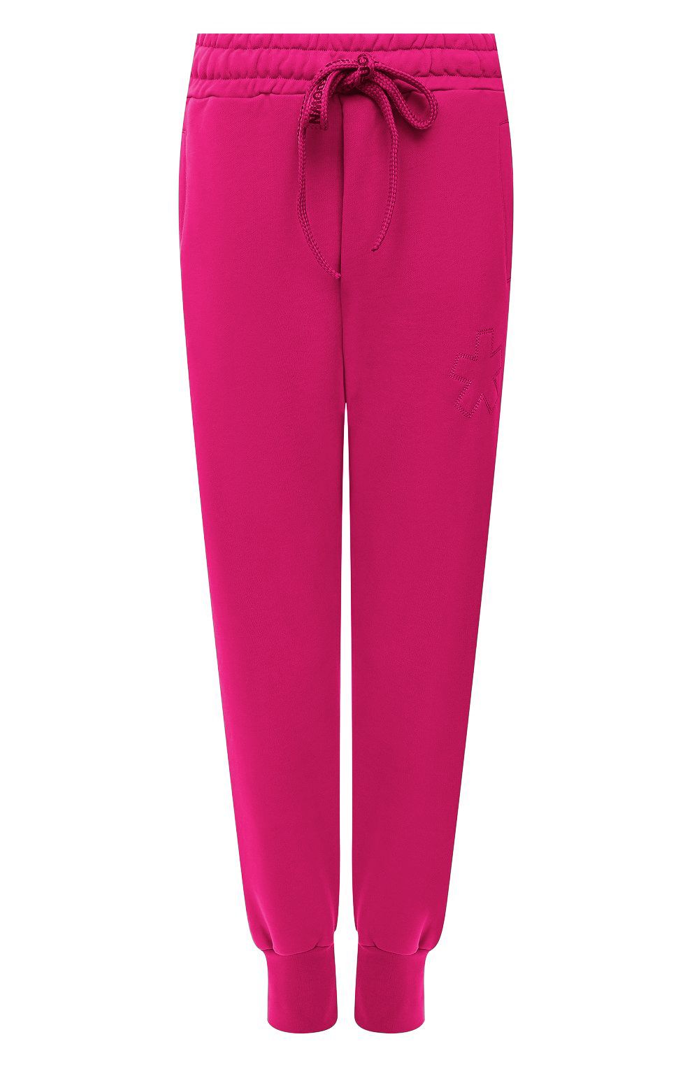 Vibrant Fuchsia Logo Embroidered Sweatpants