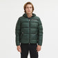Sleek Dark Green Hooded Winter Jacket