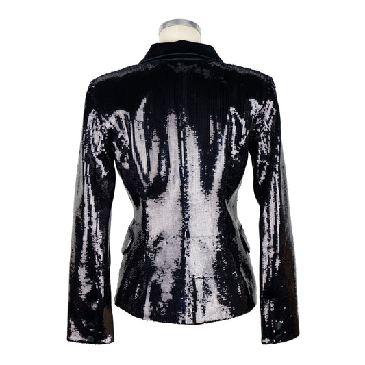 Elegant Sequined Double-Breasted Jacket