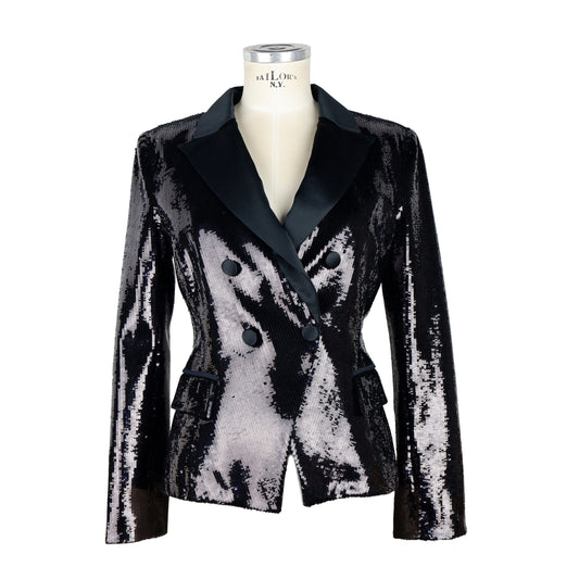 Elegant Sequined Double-Breasted Jacket