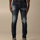 Chic Skater Denim Jeans - Stretch Cotton Blend
