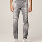 Chic Gray Slim Fit Skater Jeans