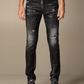 Sleek Skater Stretch Jeans in Black