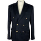 Navy Double-Breasted Wool Jacket
