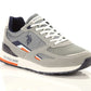Eco-Friendly Gray Sneakers with Colorful Accents