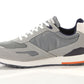 Eco-Friendly Gray Sneakers with Colorful Accents