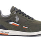 Eco-Friendly Green Sneakers with Bold Accents