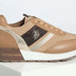 Chic Beige Eco-Fabric Sneakers with Contrasting Accents