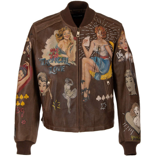 Exquisite Handcrafted Bull Leather Jacket