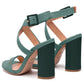 Suede Sandals with Maxi High Heel