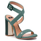 Suede Sandals with Maxi High Heel