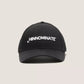 Embroidered Logo Cotton Hat in Sleek Black