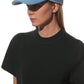 Chic Light Blue Visor Cap with Mesh Detail