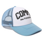 Chic Light Blue Visor Cap with Mesh Detail
