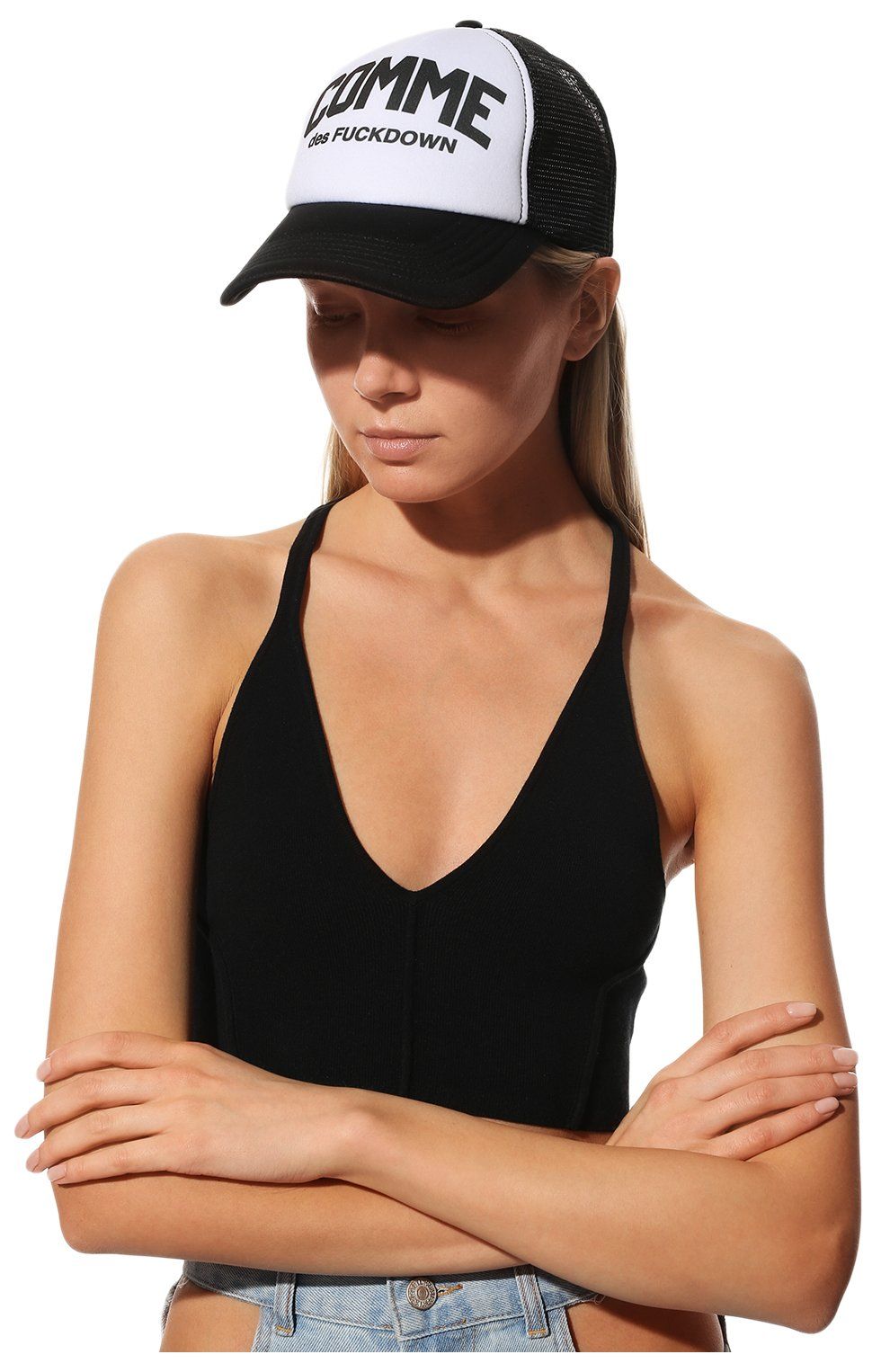 Sleek Mesh-Back Logo Visor Cap