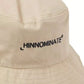 Beige Cotton Hat with Front Logo