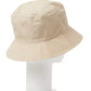 Beige Cotton Hat with Front Logo