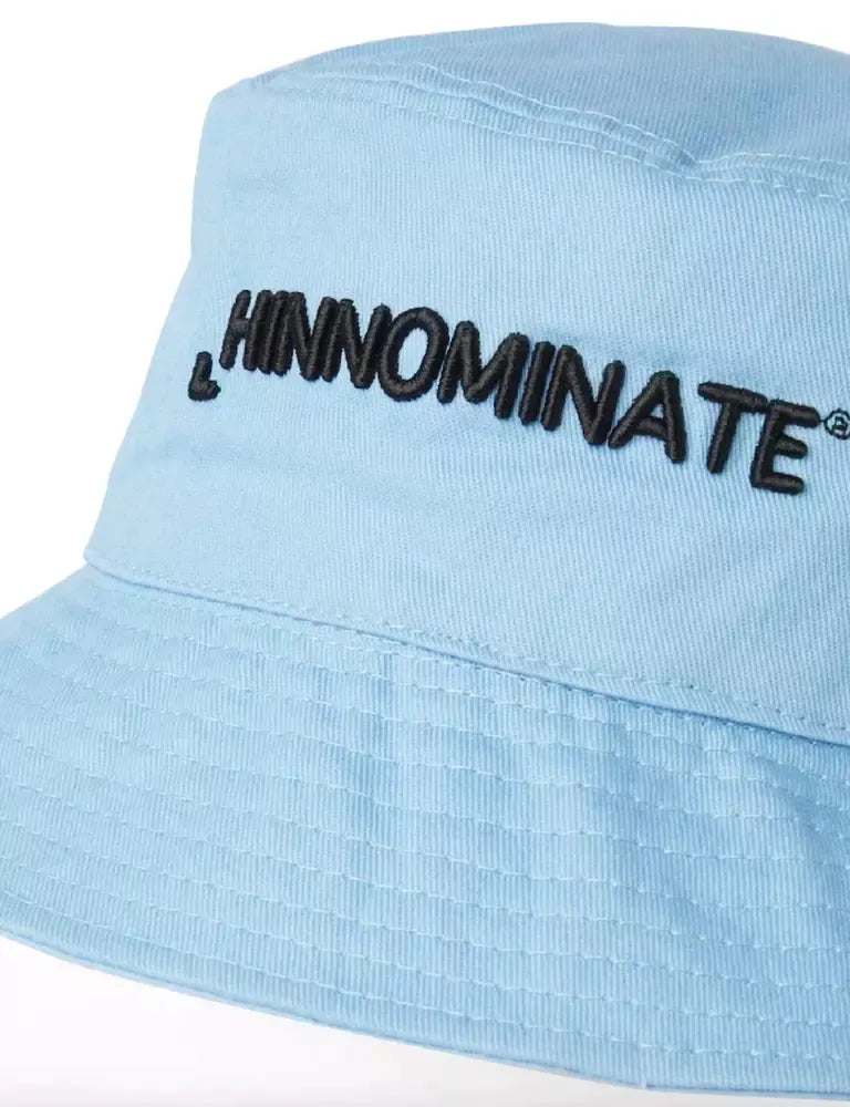 Chic Light Blue Cotton Hat with Front Logo