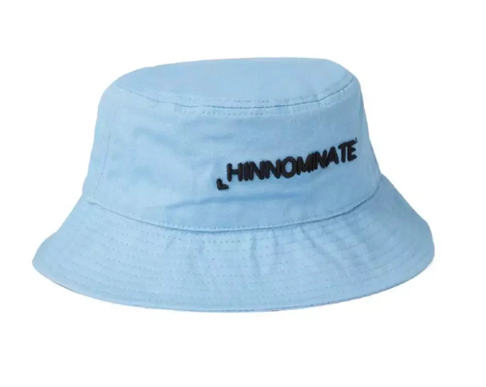 Chic Light Blue Cotton Hat with Front Logo