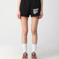 Chic Black Cotton Shorts - Italian Made