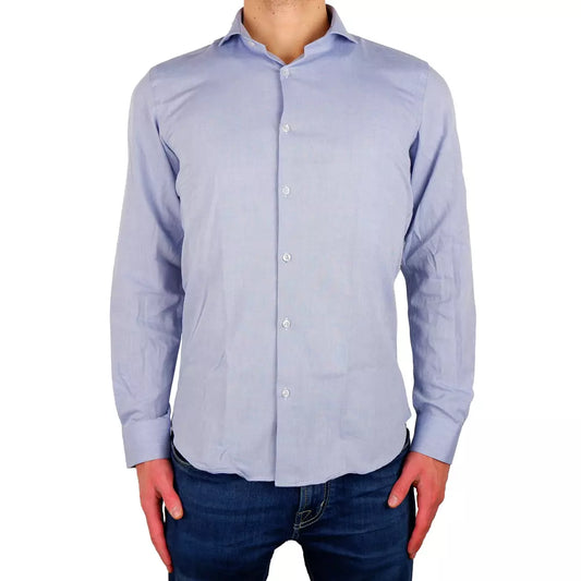 Elegant Milano Light Blue Oxford Shirt